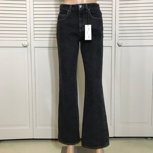 NWT Sonia Rykiel Flared Leg Dark Gray Jeans Size 4